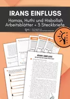 Vorschau - Arbeitsblätter - Sparpaket: Irans Einfluss im Nahen Osten – Hamas, Hisbollah & Huthi (Infotext & Steckbriefe) - Deckblatt