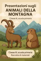 anteprima - Presentazioni / Lavagne - Raccolta di materiali: Presentazioni sugli animali della montagna - Pagina di copertina