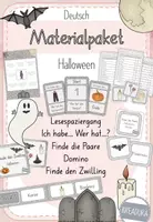 Vorschau - Arbeitsblätter - Materialpaket - Halloween - 1. Klasse - 2. Klasse - Deckblatt