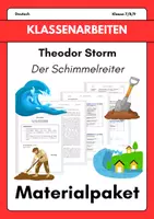 Vorschau - Arbeitsblätter - Materialpaket – Theodor Storm: „Der Schimmelreiter“ | Klassenarbeiten mit Erwartungshorizont - Deckblatt
