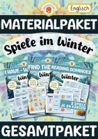 Vorschau - Spiele - Materialpaket: Spiele im Winter - Englischunterricht (Gesamtpaket) - Deckblatt