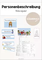 Vorschau - Unterrichtsreihen - Personenbeschreibung - Materialpaket - Deckblatt