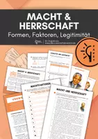 Vorschau - Arbeitsblätter - Sparpaket: Macht und Herrschaft– Machtformen, Theorie, Legitimität - Deckblatt