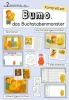 Vorschau - Unterrichtsreihen - Komplettpaket Buchstabenmonster - Deckblatt