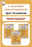 Vorschau - Stundenentwürfe - Lehrproben Sport Grundschule - Werfen, Hockwende, Floorball/Unihockey - Deckblatt