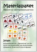 Vorschau - Spiele - Materialpaket. Memory® für den Französichunterricht - Deckblatt