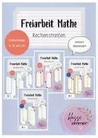 Vorschau - Aufgabenkarten - Bundle: Rechenstreifen (Kl. 1) - Deckblatt