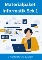 Vorschau - Arbeitsblätter - Informatik Klasse 6 - 9 (Materialpaket) - Deckblatt