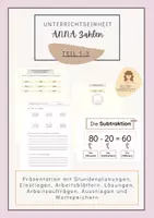Vorschau - Stundenentwürfe - Unterrichtseinheit ANNA-Zahlen I Produktives Üben schriftliche Subtraktion I Muster und Strukturen - Deckblatt