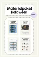 Vorschau - Fördermaterial/Inklusion - Halloween Materialpaket - Deckblatt