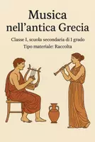 anteprima - Compiti in classe/Test - Raccolta di materiali: musica nell'antica Grecia - Pagina di copertina