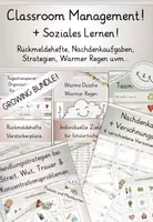 Vorschau - Arbeitsblätter - Materialpaket: Classroom-Management, Soziales Lernen, GROWING BUNDLE! Verstärkerpläne, Rückmeldebogen, Nachdenkaufgaben, Warmer Regen u.v.m. - Deckblatt