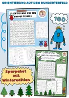 Vorschau - Arbeitsblätter - Sparpaket: Das Hunderterfeld entdecken – mit Mathemonstern & Weihnachtsmotiven - Deckblatt