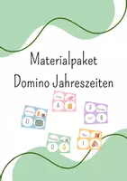 Vorschau - Spiele - Materialpaket - Domino Jahreszeiten/ Monate - Deckblatt