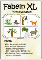 Vorschau - Arbeitsblätter - Materialpaket XL. Fabeln - Deckblatt
