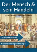 Vorschau - Arbeitsblätter - Materialpaket Philosophie Sek 2 – Der Mensch und sein Handeln - Ethik, Moral und Metaphysik - Deckblatt