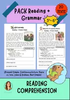 Vista previa - Unidades / Secuencias / Situaciones de Aprendizaje - Reading + Grammar Pack – Textos en Inglés con Gramática (3º–6º Primaria) - Portada