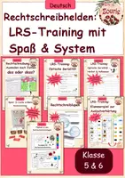 Vorschau - Arbeitsblätter - Materialpaket LRS Training mit Spaß & System (Klasse 5-6) - Deckblatt