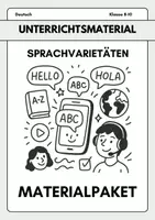 Vorschau - Arbeitsblätter - Materialpaket - Sprachvarietäten - Deckblatt