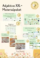 Vorschau - Spiele - XXL Materialpaket Adjektive: kreative Übungen/ Stationenarbeit - Deckblatt
