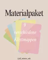 Vorschau - Arbeitsblätter - Materialpaket mit 9 verschiedenen Klettmappen - Deckblatt