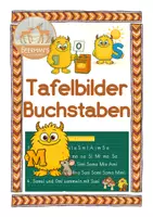 Vorschau - Arbeitsblätter - Materialpaket 1 Tafelbilder Buchstaben - Deckblatt