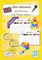 Vorschau - Arbeitsblätter - Materialpaket: Class interviews - colours - Deckblatt