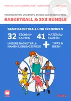 Vorschau - Stationenlernen - Basketball und 3x3 Bundel Technikkarten, Spielformen und mehr - Deckblatt