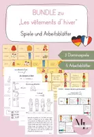 Vorschau - Spiele - Materialpaket (Les vêtements d´hiver) - Arbeitsblätter und Spiele zu den Winterkleidern - Deckblatt