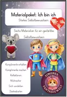 Vorschau - Mal- und Bastelvorlagen - Ich bin ich – Materialpaket für ein starkes Selbstbewusstsein - Deckblatt