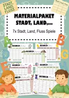 Vorschau - Spiele - Materialpaket Stadt, Land, ... Spiele für den Unterricht - Deckblatt