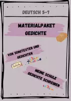 Vorschau - Stundenentwürfe - Materialpaket Gedichte Sek 1 - Deckblatt
