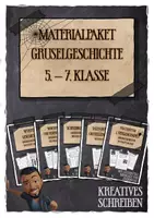 Vorschau - Stundenentwürfe - Materialpaket Gruselgeschichten 5. - 7. Klasse - Deckblatt