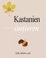 Vorschau - Stationenlernen - Materialpaket: Kastanien sortieren 6er, 10er und 30er Karton - Deckblatt