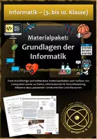 Vorschau - Stundenentwürfe - Materialpaket Grundlagen der Informatik - Deckblatt