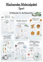 Vorschau - Stundenentwürfe - Sport - Wachsendes Materialpaket - Deckblatt