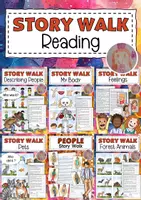 Vorschau - Arbeitsblätter - Lesespaziergänge Englisch Story Walk - Deckblatt