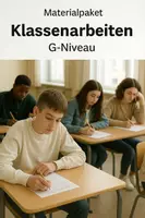 Vorschau - Klassenarbeiten - Materialpaket „3 Klassenarbeiten G-Niveau/Hauptschule mit Lösungen & Hörtexten (neue HSAP ab 2025/26); Klasse 9 - Deckblatt