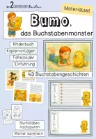 Vorschau - Unterrichtsreihen - Materialpaket Buchstabenmonster - Deckblatt