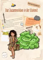 Vorschau - Stundenentwürfe - Materialpaket: Zusammenleben in der Steinzeit (Geschichte, Klasse 5/6) - Deckblatt