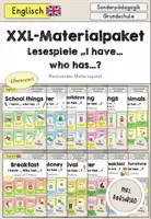 Vorschau - Spiele - XXL Materialpaket mit Lesepiele I have who has...? differenziert - Englisch - Deckblatt
