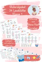 Vorschau - Arbeitsblätter - Leseblätter Klasse 1 - Materialpaket - Deckblatt