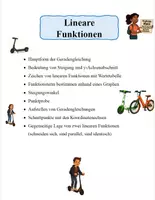 Vorschau - Arbeitsblätter - Materialpaket Lineare Funktionen - Deckblatt