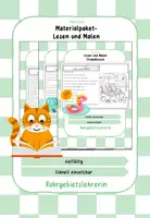 Vorschau - Arbeitsblätter - Materialpaket - Lesen und Malen - Deckblatt