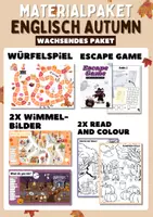 Vorschau - Stundenentwürfe - XXL Herbst Warm Up Games Materialpaket Wachsend | Englisch - Deckblatt