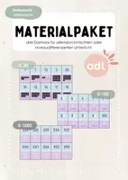 Vorschau - Spiele - Niveaudifferenziertes Materialpaket - drei Dominos für die Zahlenräume 0-20, 0-100 und 0-1000 - Deckblatt