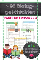 Vorschau - Arbeitsblätter - über 50 Dialoggeschichten (Klassen 2 und 3) – Leseförderung, Partnerlesen & Vorlesetheater - Deckblatt