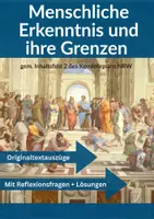 Vorschau - Arbeitsblätter - Materialpaket Philosophie Sek 2 – Menschliche Erkenntnis und ihre Grenzen (Erkenntnistheorie) - Deckblatt
