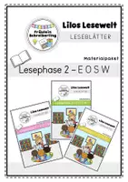 Vorschau - Arbeitsblätter - Materialpaket zu Lilos Lesewelt 1 - Buchstaben, Silben und Wörter (EOSW) - Deckblatt