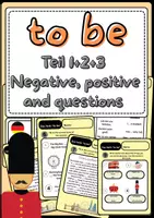Vorschau - Unterrichtsreihen - TO BE - negatives/positives-questions - Materialpaket - (Simple Present) - Deckblatt